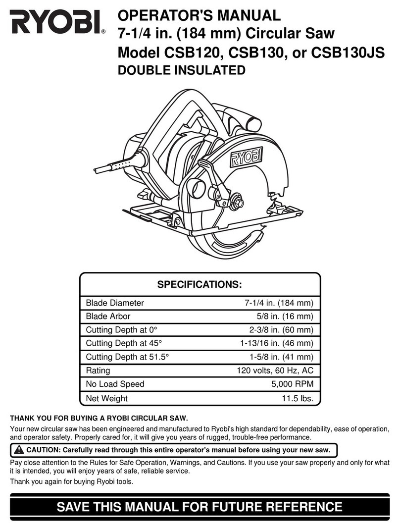 Ryobi CSB120 Operator's manual