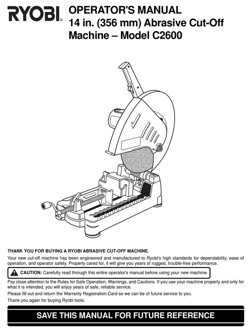 Ryobi C2600 User manual Ryobi C2600 User manual