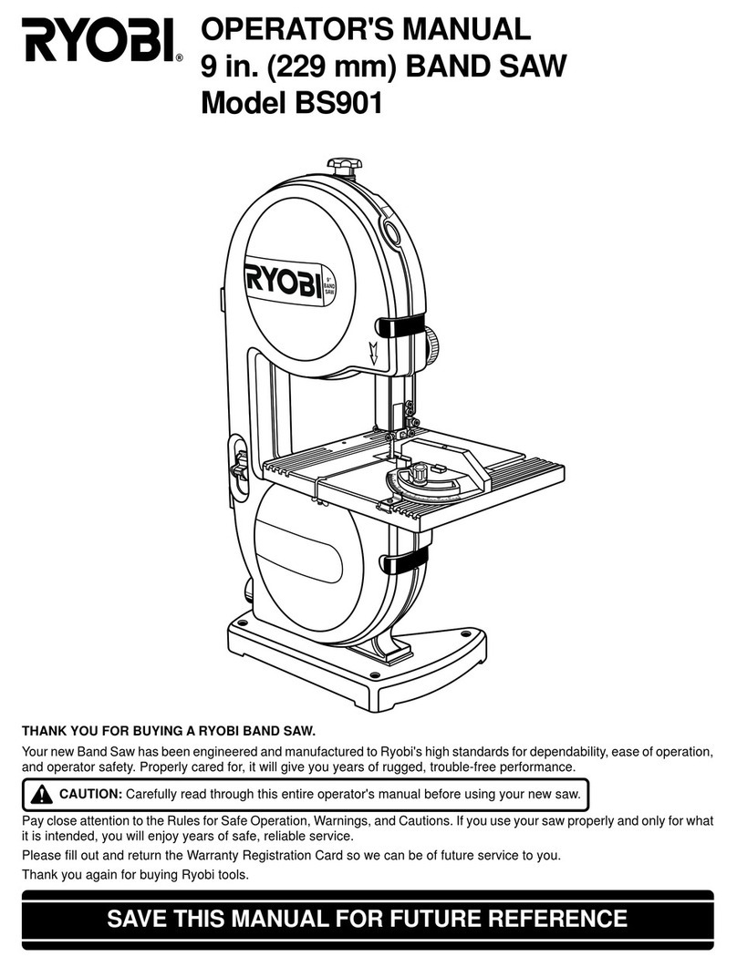 Ryobi BS901 User manual