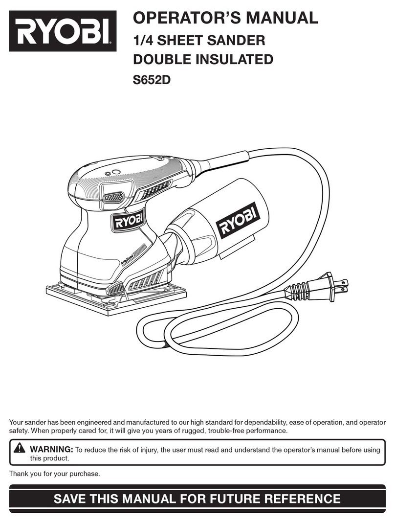 Ryobi S652D User manual