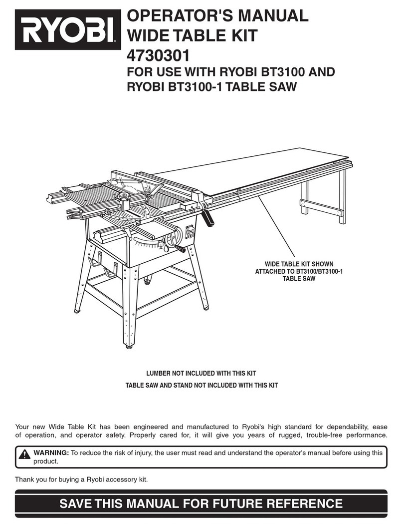 Ryobi 4730301 Operator's manual