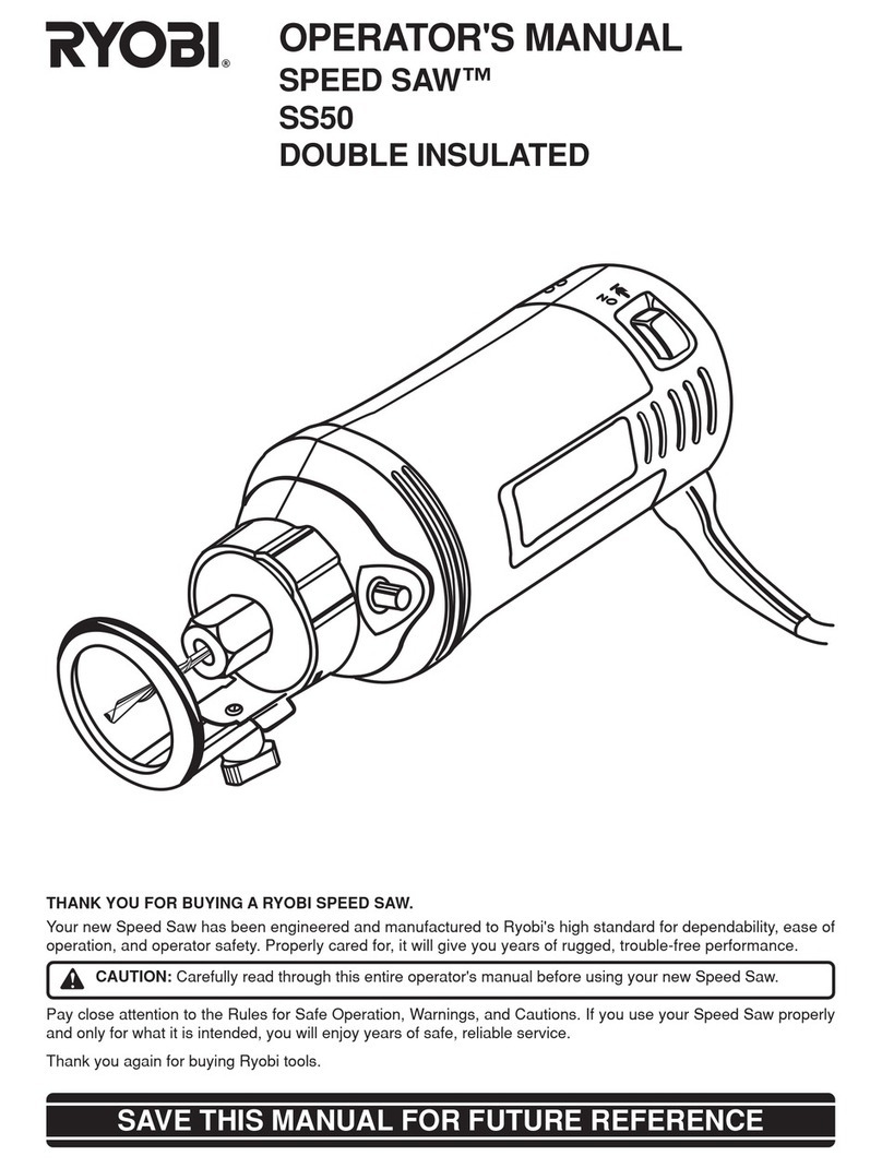 Ryobi SS50 User manual