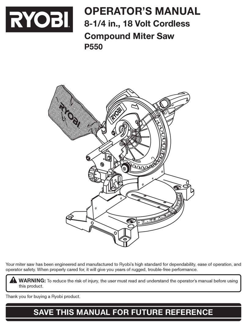 Ryobi P550 Operator's manual