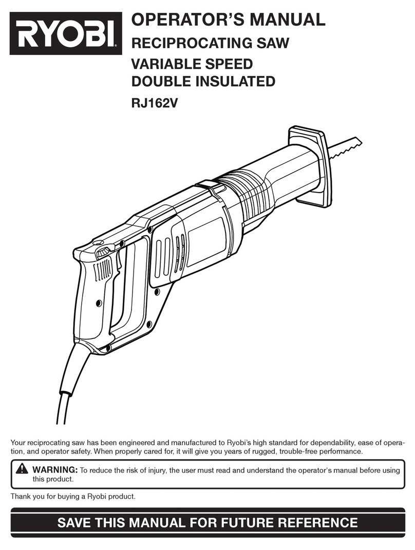 Ryobi RJ162VK Operator's manual