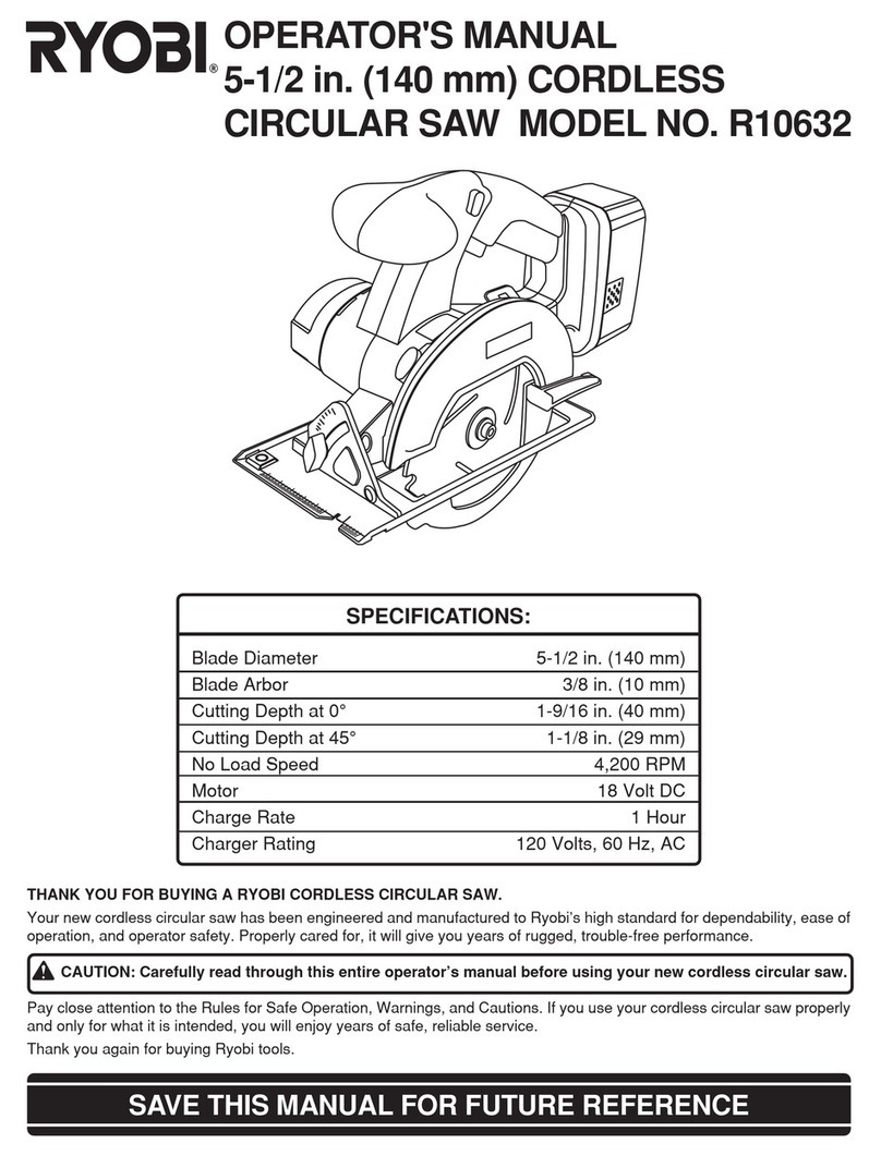 Ryobi R10632 User manual