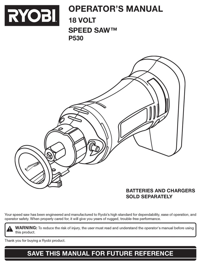 Ryobi P530 User manual