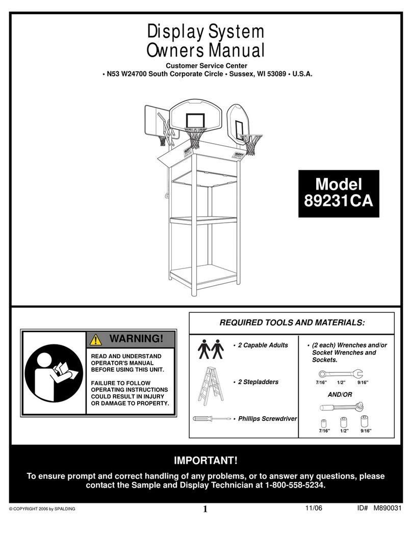 SPALDING 89231CA owner's manual