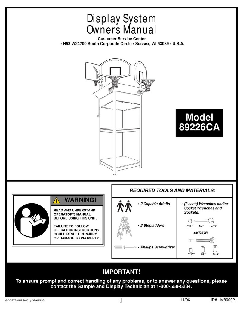 SPALDING 89226CA owner's manual