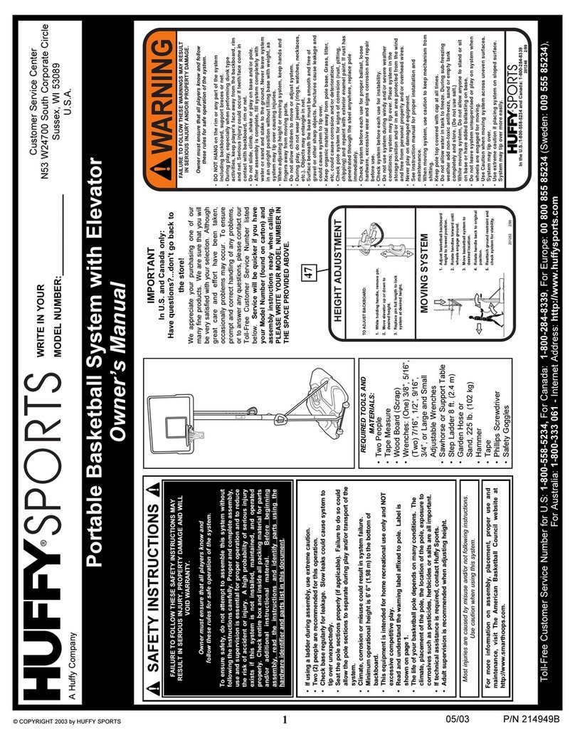 Huffy 214949B owner's manual