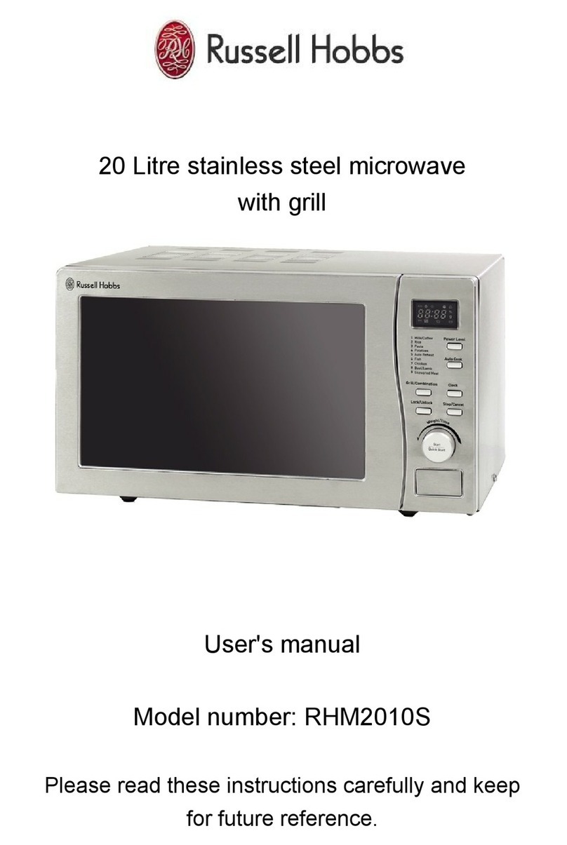 Russell Hobbs RHM2010S User manual Russell Hobbs RHM2010S User manual