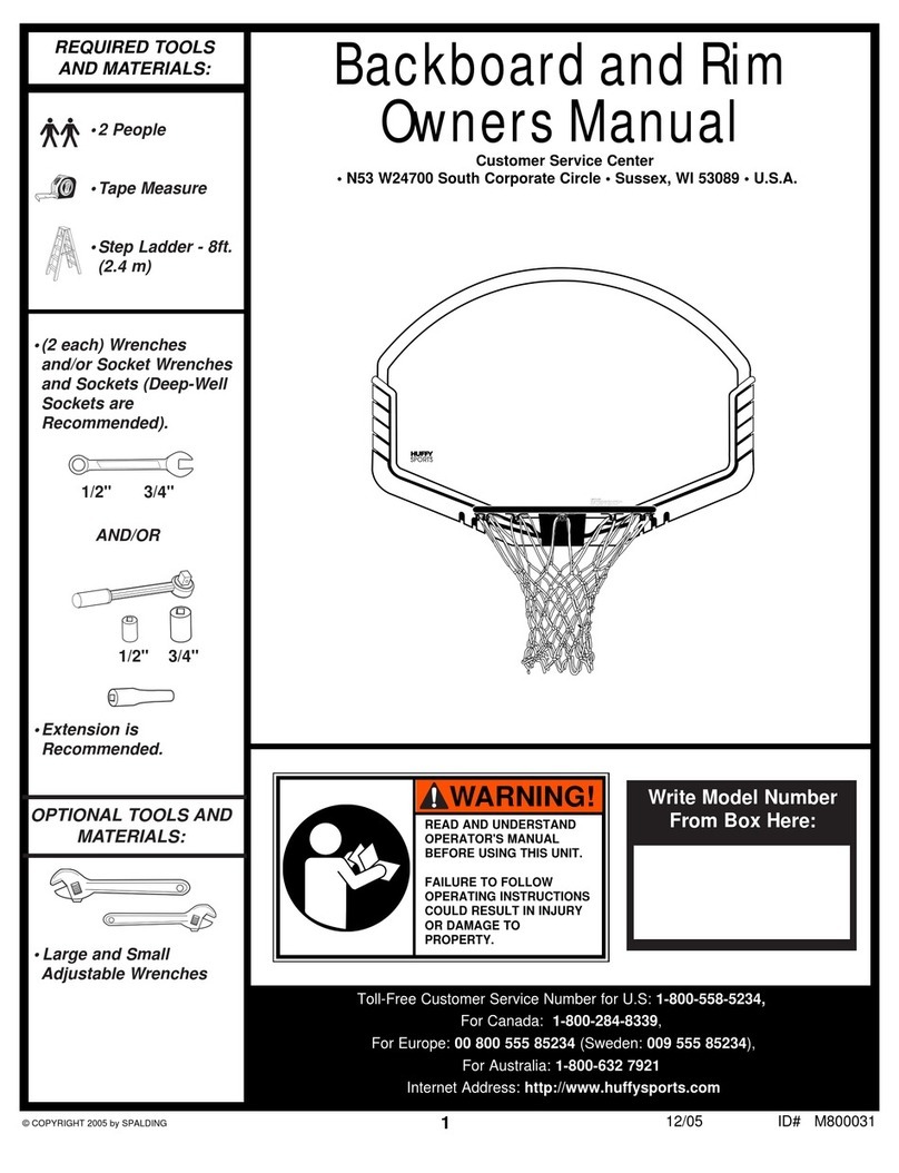 SPALDING M800031 owner's manual