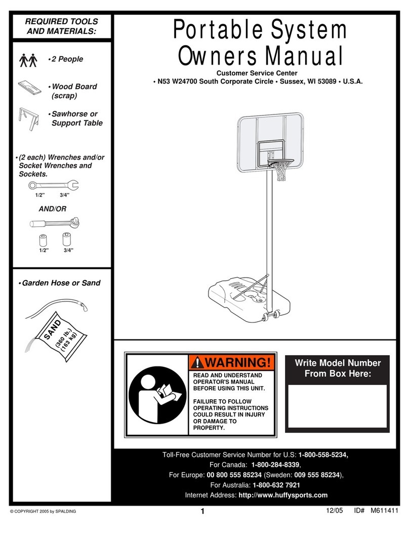 SPALDING M611411 owner's manual