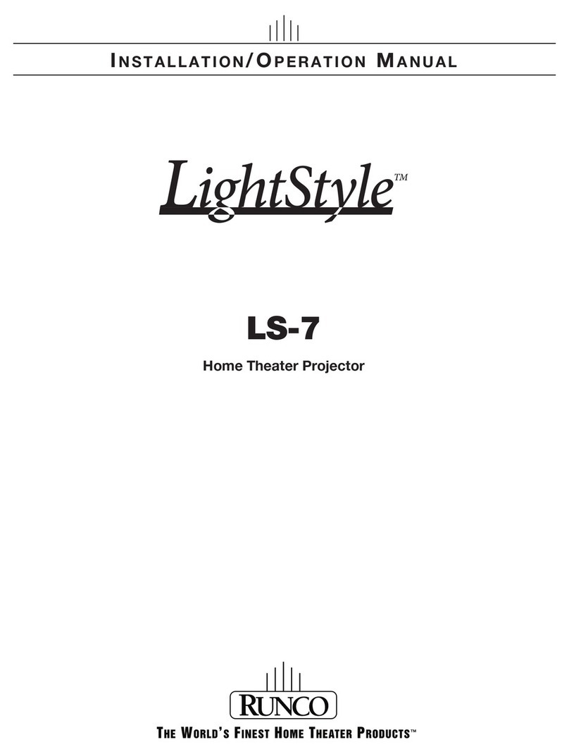 Runco LIGHTSTYLE LS-7 User manual