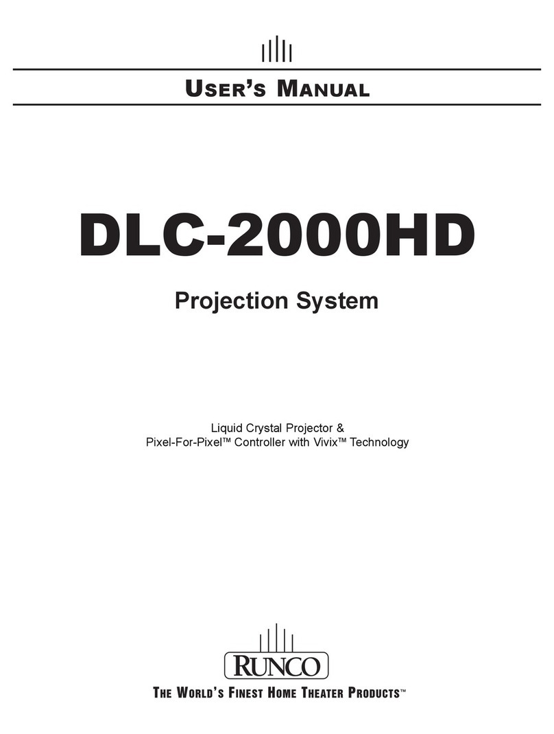 Runco DLC-2000HD User manual