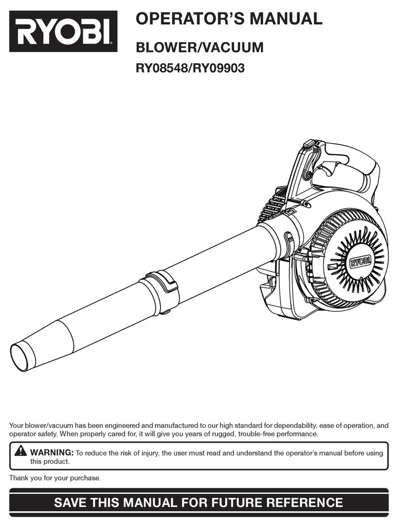 Ryobi RY09903 Operator's manual