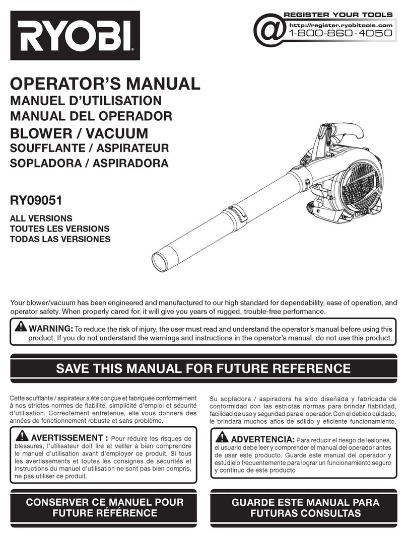 Ryobi RY09051 Operator's manual