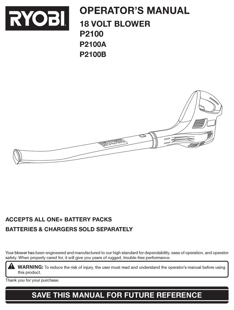 Ryobi P2100 User manual