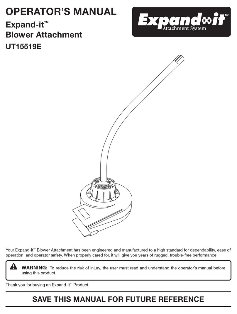Expand-it Expand-it UT15519E Operator's manual