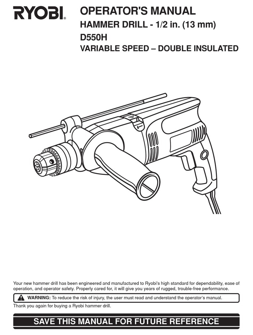 Ryobi D550H Operator's manual