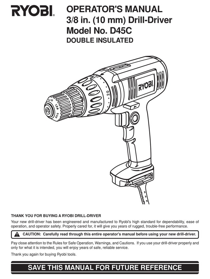 Ryobi D45C Operator's manual