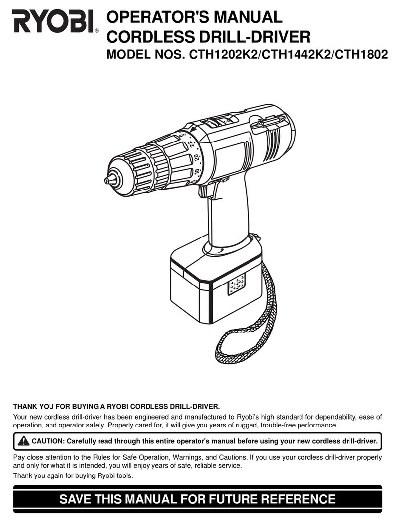 Ryobi CTH1202K2 Operator's manual