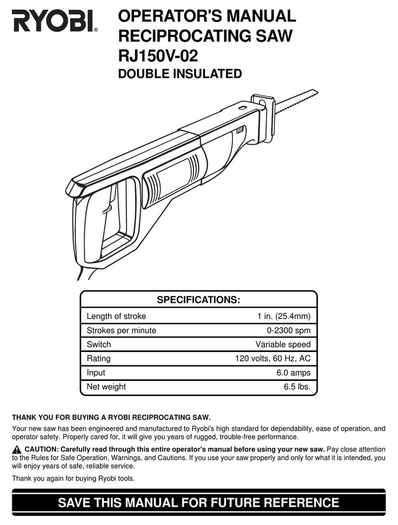 Ryobi RJ150V-02 User manual