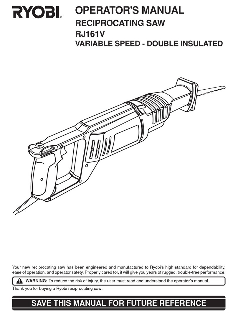 Ryobi RJ161V User manual