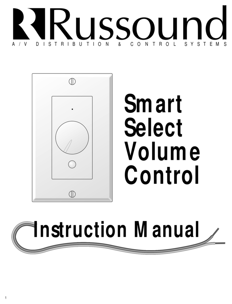 Russound Smart Select Volume Control User manual