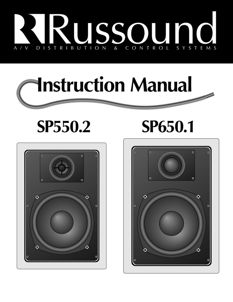 Russound SP550.2 instruction manual