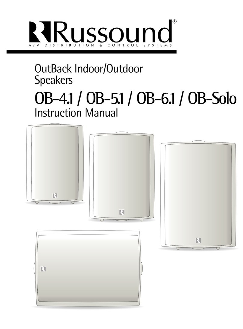 Russound Speakers instruction manual