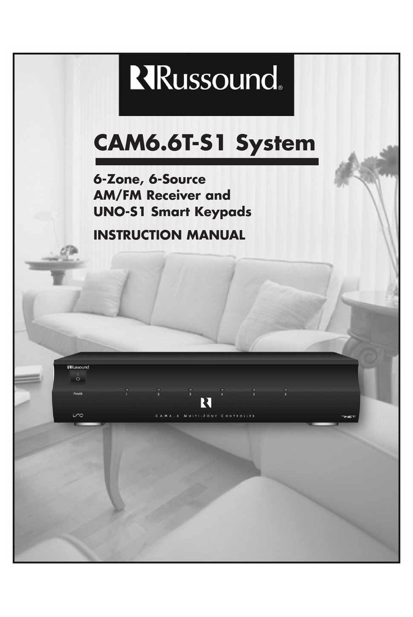 Russound CAM6.6T-S1 instruction manual
