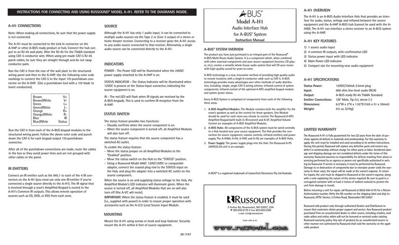 Abus A-H1 User manual