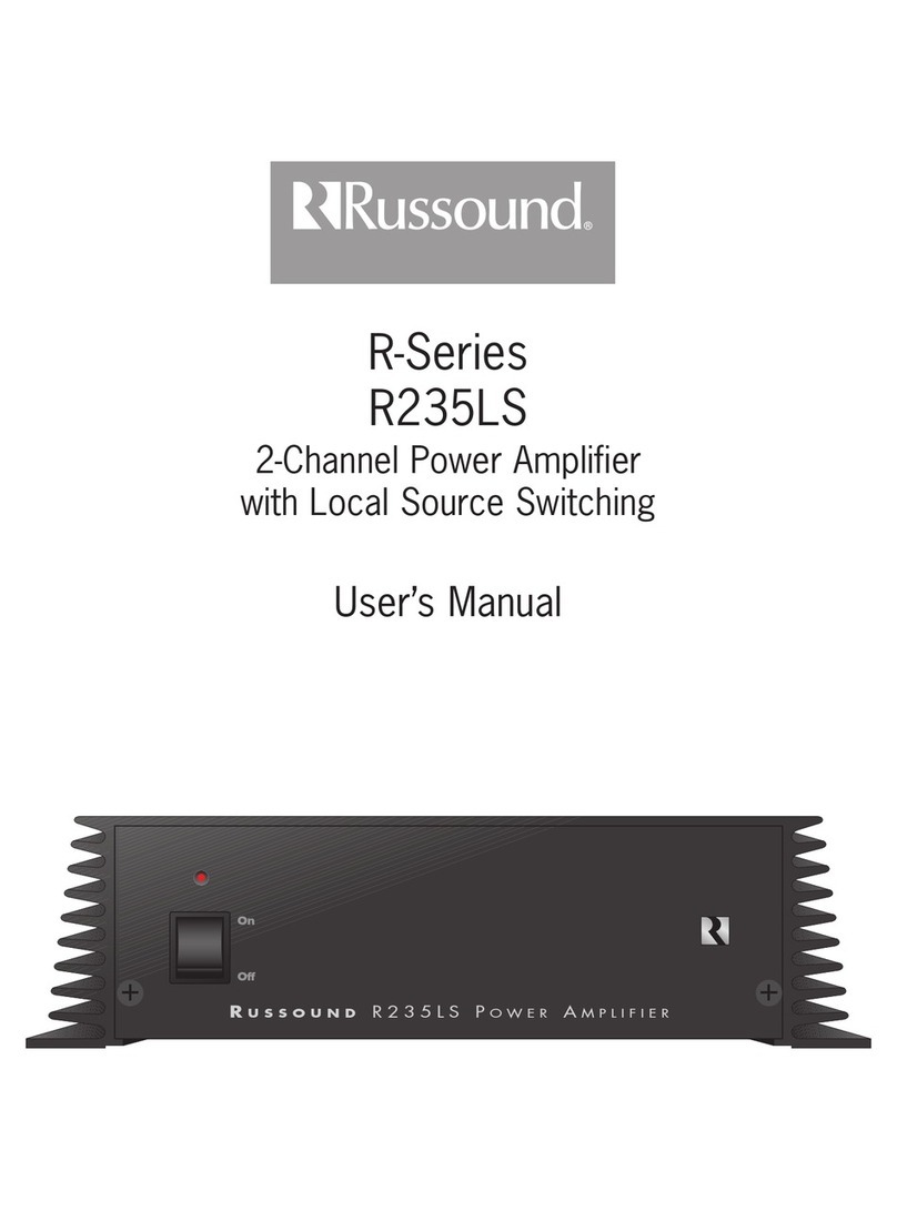 Russound R-SERIES User manual