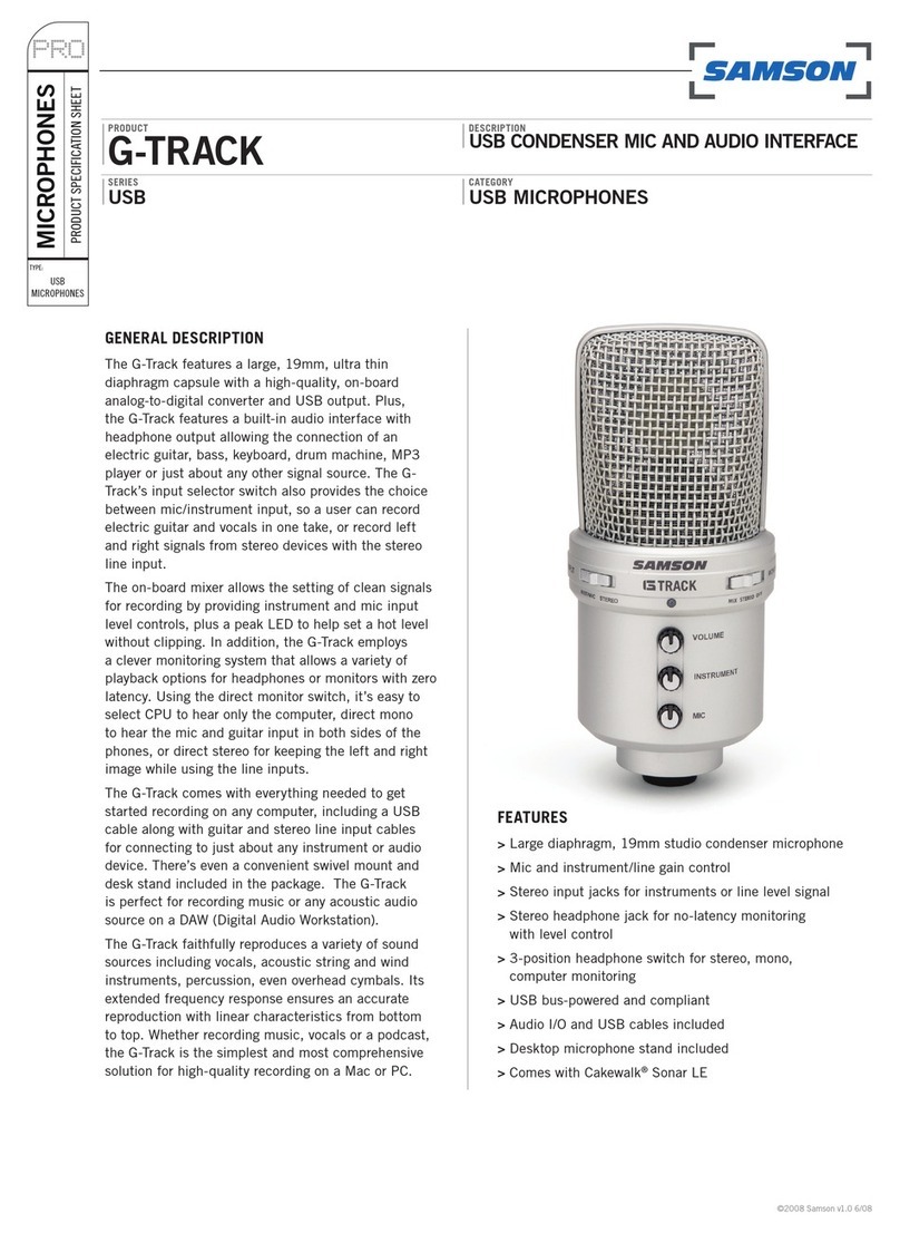Samson G Track User manual