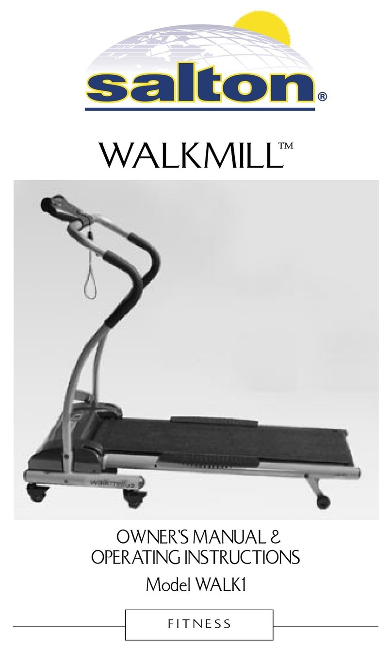 Salton WALKMILL Owners and operation manual Salton WALKMILL Owners and operation manual