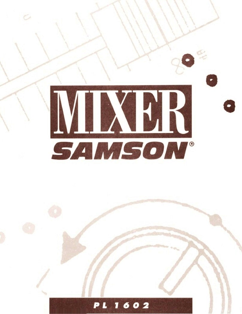 Samson PL1602 User manual