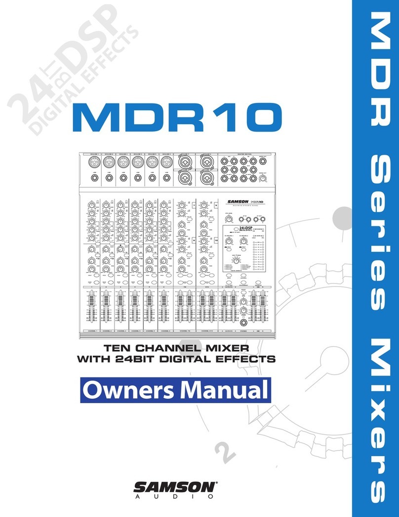 Samson MDR10 owner's manual