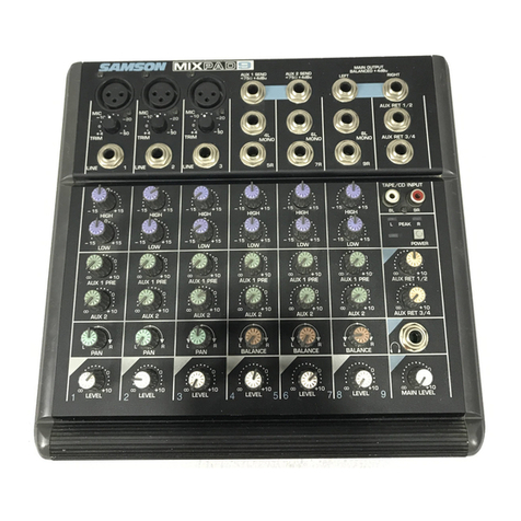 Samson Mixpad 9 User manual