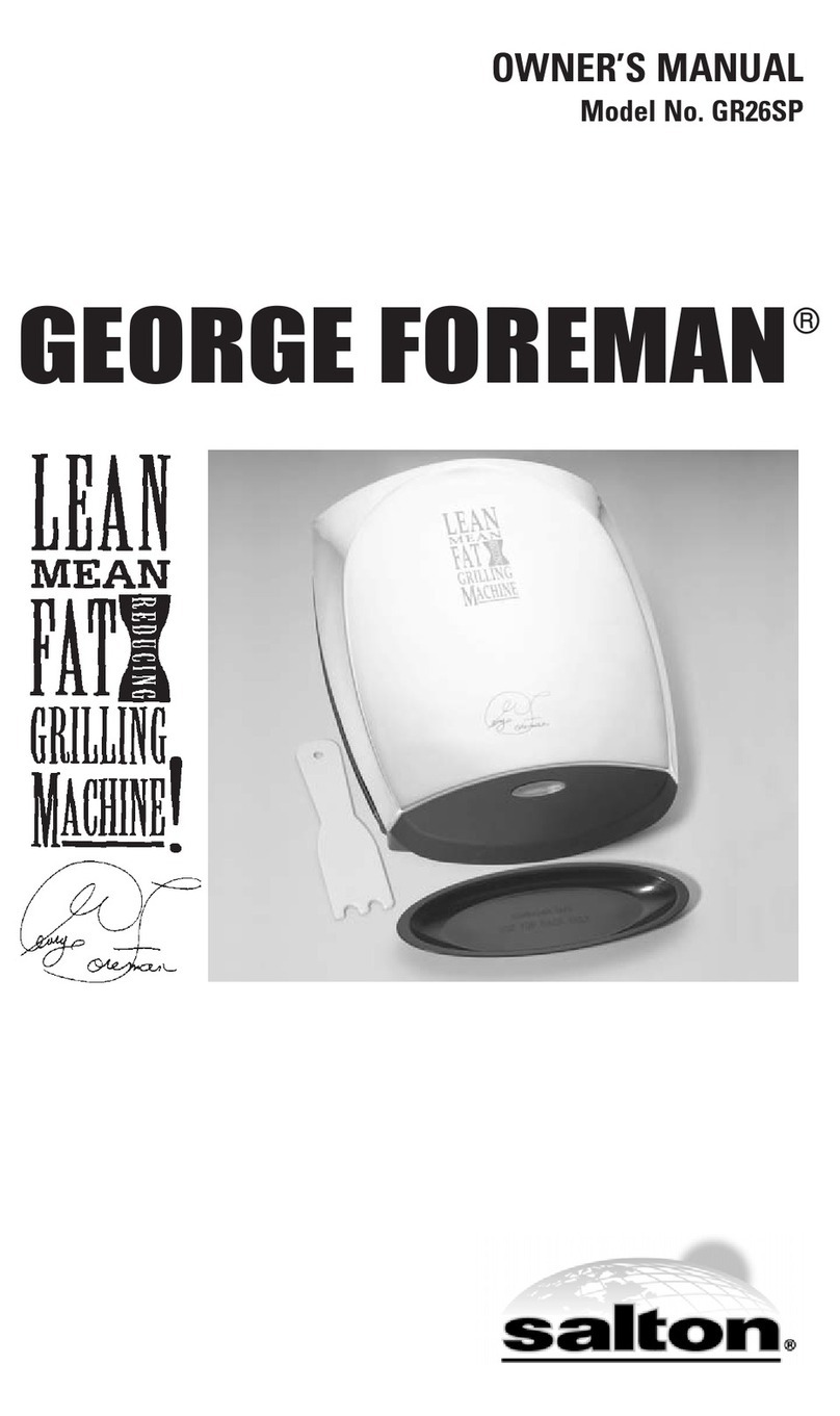 George Foreman GR26SP User manual