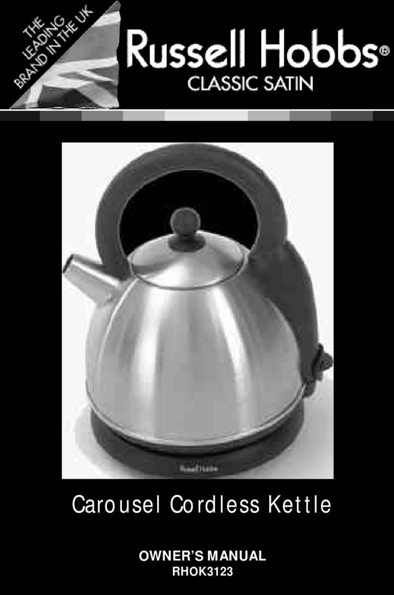 Russell Hobbs RHOK3123 Classic Satin User manual