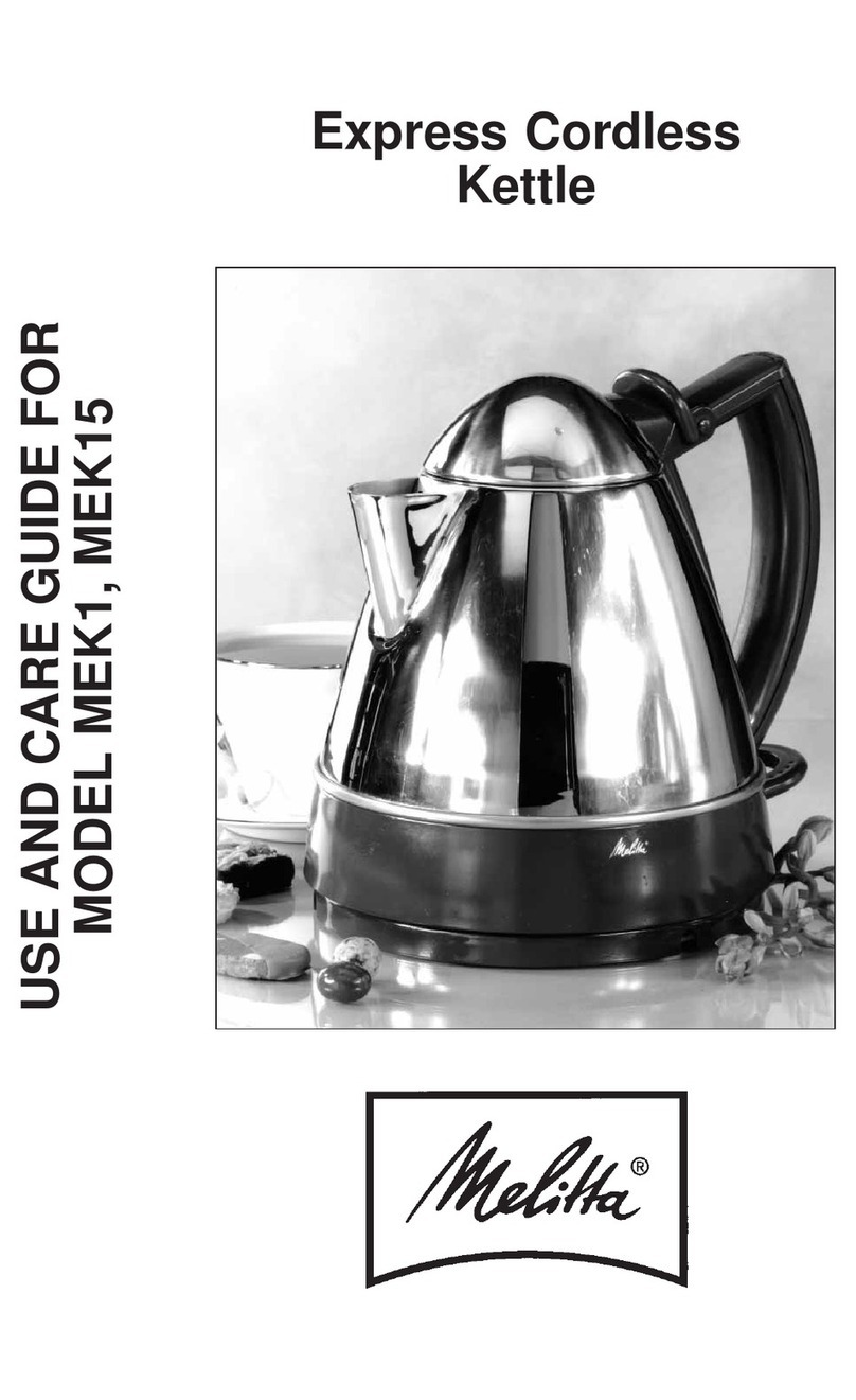 Melitta MEK1 Use & care guide