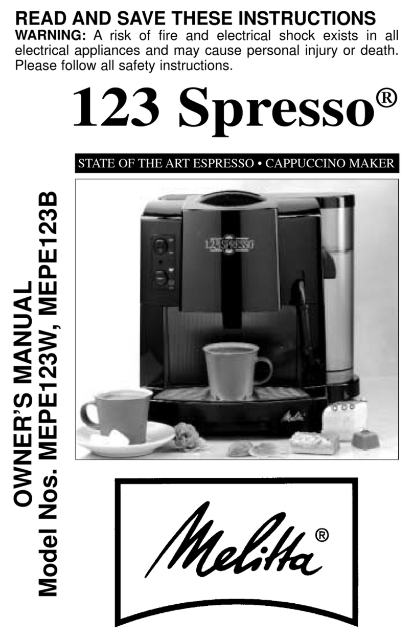 Melitta MEPE123B User manual