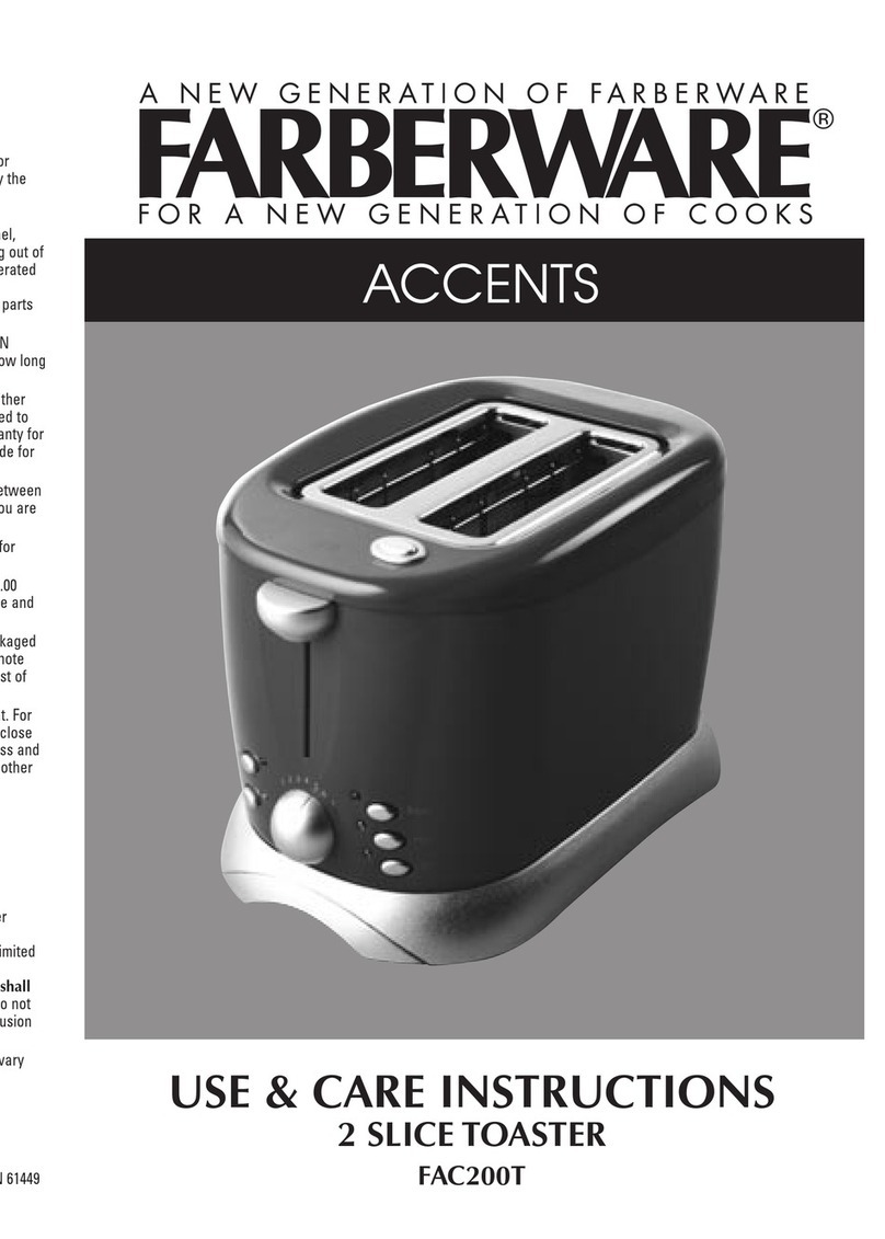 Farberware FAC200T ACCENTS Use and care instructions