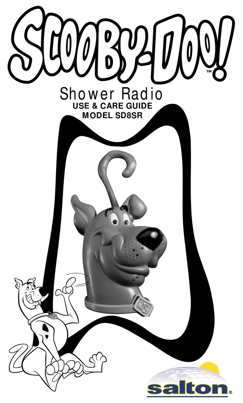 Salton SD8SR Scooby-Doo! Use and care guide