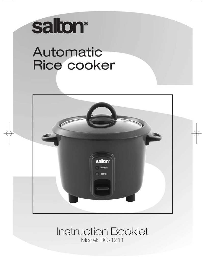 Salton RC-1211 Instruction booklet