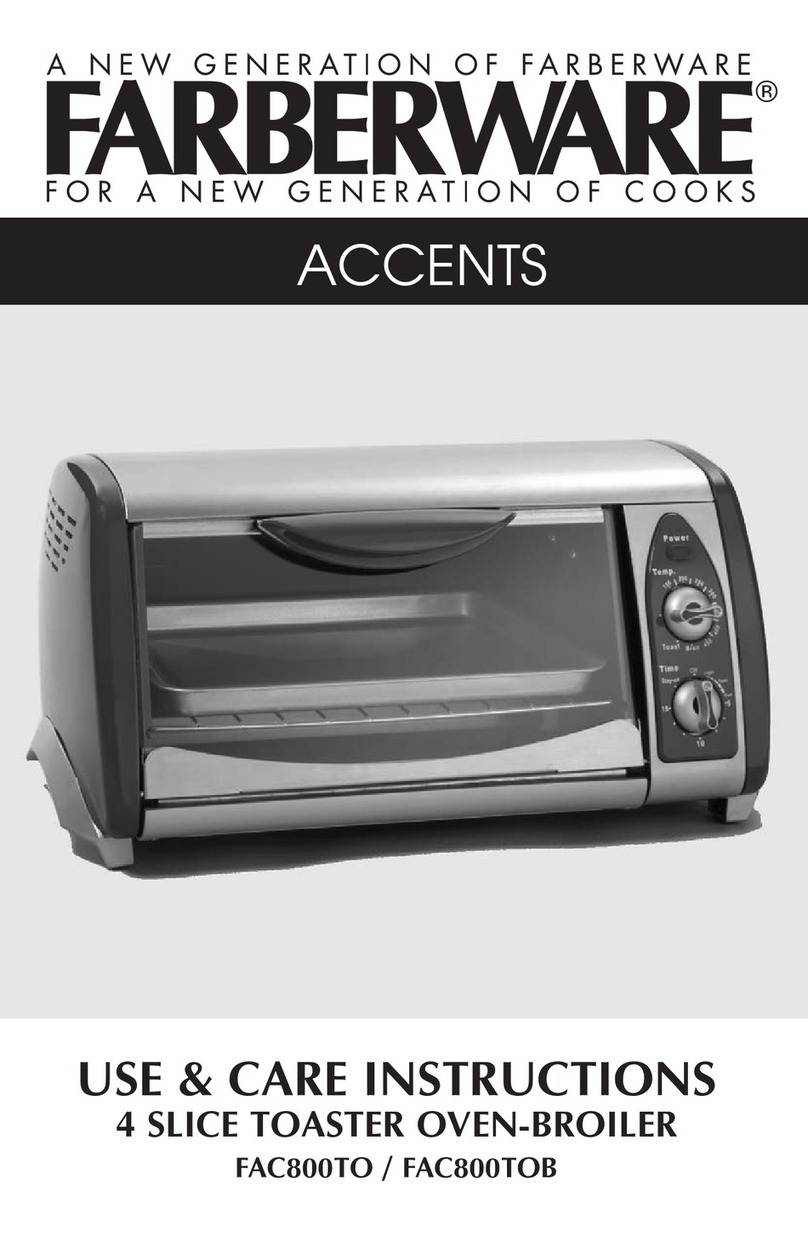 Farberware FAC800TOB Accents Use and care instructions