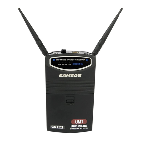 Samson UHF Series One owner's manual