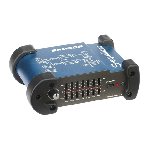 Samson S Equalizer User manual