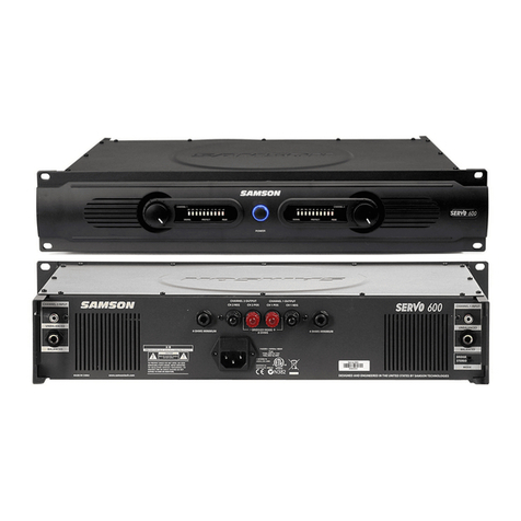 Samson SERVO 600 User manual
