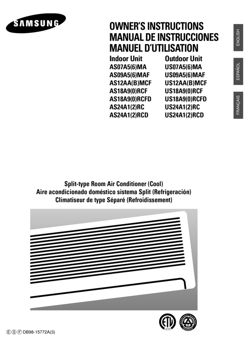 Samsung AS18A9(0)RCFD User manual